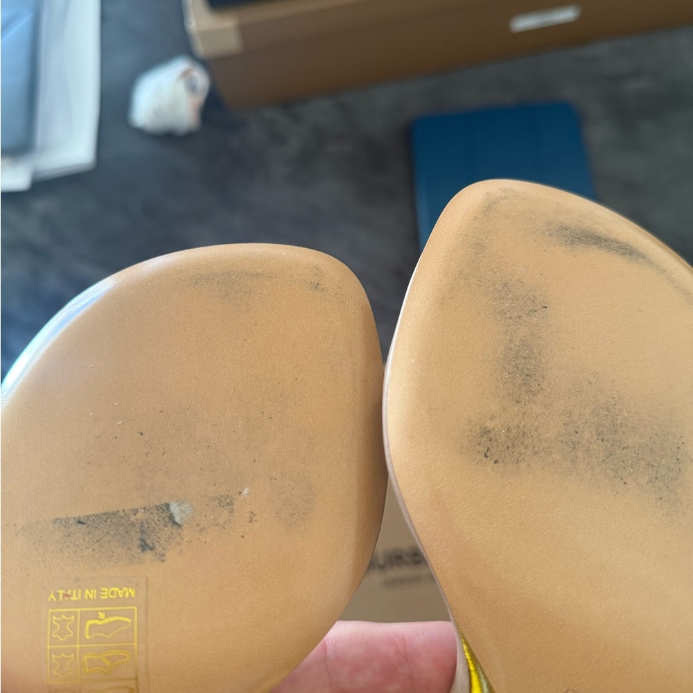 New Burberry Open-toe leather sandals 38 size, US 8 - Picture 7 of 10